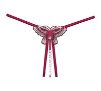 Générique Culotte Femme Sexy Chic Ouverte avec Perles String Boxer Grande Taille Dentelle Tanga sans Couture Taille Basse Slip Fendu sous Vetement Shorty Dentelle Tenue Libertine