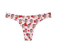 Générique Culotte Femme sur Mesure à Son Image - String Customisé avec Portrait pour Cadeau de Couple - sous-vêtement Personnalisé Anniversaire Mariage - Idée Cadeau Originale en Lingerie