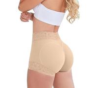Générique Culotte Gainante Classique en Dentelle pour Femme, Effet Push-up et lissage des Fesses, Confort Optimal au Quotidien (1 PCS-Skin,TTG)