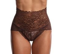 Générique Culotte Gainante Femme Ventre Plat Push Up Ceinture Anti Frottement Cuisse Invisible Body String Patch Amincissant Shorty Grande Taille Grossesse Gaine sans Couture Post Accouchement Brun,M