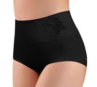 Générique Culotte Gaine Ventre Plat Taille Haute Panty Gainant Invisible Anti Frottement Cuisse Femme Shorty Legging Sudation Dentelle Body Extra Fort Amincissante Slip Coton sans Couture Le Noir,XXL