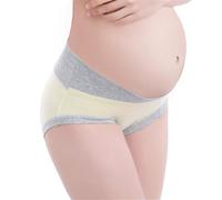 Générique Culotte Grossesse Coton Respirants sous-vêtements Post-Partum de Grossesses Taille Basse Culotte Femme Enceinte Grossesse Soutien Ventre Slip Filet maternité Accouchement Doux
