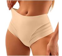 Générique Culotte Invisible Femme,Culotte Gainante Femme Ventre Plat Taille Haute Amincissante Invisible Culottes sans Couture Respirable Confortable Mesh Culottes Sculptantes
