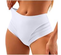 Générique Culotte Invisible Femme,Culotte Gainante Femme Ventre Plat Taille Haute Amincissante Invisible Culottes sans Couture Respirable Confortable Mesh Culottes Sculptantes