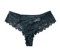Générique Culotte Invisible Femme Femmes Culotte Dentelle Basse String sous Vêtements Slips Élastiques Fine Tailleur Culottes Fille sans Couture Femme Maternité Menstruelle (Green, XL)