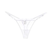 Générique Culotte pour Femme - String en Dentelle Transparente pour Femmes Taille RéGlable NœUd en Culotte sans Couture Sexy