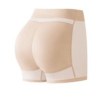 Générique Culotte Remonte Fesse Push Up Sculptante Culotte Gainante Femme Ventre Plat Minceur sous-vêtements Amincissant (01 Beige, XL)