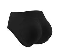 Générique Culotte Remonte Fesses Push Up Fesse Femme La De Contrôle Rembourrée Femmes Butt Lifter Shapewear Gainante Invisible Panty sous-Vêtements Hip Enhancer (Noir,XL)