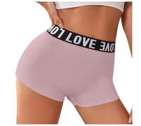 Générique Culotte Taille Haute Slip Respirant Moyenne pour Femme Imprimé Lettres Décontracté Quotidien Culotte Invisible Femme Menstruelle Adulte Personnalisée (XL)