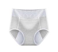 Générique Culottes etSlips Culotte menstruelle pour Femmes,Culotte physiologique à Trois Fentes élargies,Taille Basse,Anti-Fuite latérale(Grey,XXL)