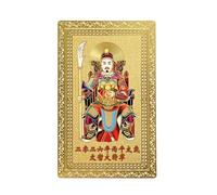 Générique Cultural Tai Sui - Good Luck Card for Enthusiasts | Copper Material with Hand Finished Details, Portable 2026 Horse Fortune Souvenir, Spiritual Blessing Charm for Family Meditation
