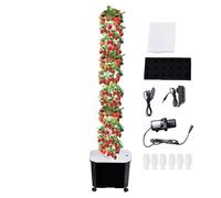 Générique Culture Hydroponiques 12 Couches 60 Plateaux avec minuterie et 4 Roues Capacité du réservoir d'eau améliorée de 50 L Hydroponie intérieur Multifonctionnel pour légumes à Feuilles