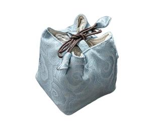 Générique Cup Container - Oriental Satchel for Refreshment | Brocade Fabric with Cord Fastener & Padded Internal Layer for Soaking, Tasting, Touring and Trekking Backpacking Beach Cabin Cruise
