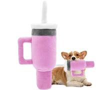 Générique Cup Plush Dog Toy, Sturdy Chew Toy, Authentic Soft Squeaky Plush, Pet Bite Resistant, Fun Puppy Chewing Accessory for Care Stress Relief Training Play Indoor Outdoor