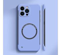 Générique Curranet Magnetic Frameless Hard Case for iPhone, Thin Anti-Shock and Anti-Scratch Hard Phone Borderless Magnetic Cases for iPhone X/11/12/13/14/15/16/17 Pro Max (for 16 Pro Max,Purple)