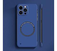 Générique Curranet Magnetic Frameless Hard Case for iPhone, Ultra Thin Hard Pc Magnetic Frameless Case for iPhone X/11/12/13/14/15/16/17 Pro Max (for 13 Pro Max,Blue)