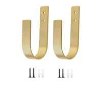 Générique Curtains Holdbacks - 2-Piece U Shape Metal Holdbacks, Sturdy Drapery Tieback Hooks with Modern Design, Heavy Duty Curtain Holdback Set, Wall Mounted Window Curtain Holders