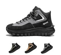 Générique Cushygait Boots Men, Men's Outdoor Hiking Boots Waterproof, Arch Support (46,Black)