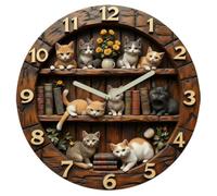 Générique Cute Animal Clock for Living Room Bedroom Bar Office Library Kitchen (Style B, 10inch/25cm)