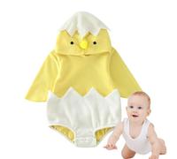 Générique Cute Babys Romper, Chick Animal Outfit, Halloween Costume with Soft Fabric, Warm Long Sleeve Jumpsuit, Infantes Clothes with Adorable Design, Fancy Dress Apparel for Todlers