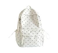Générique Cute Backpack Dot Prints, Multi Pockets Big Capacity Bookbag | Large Capacity Bookbag for School College Office Hiking Camping Commuting Travel Outdoor Adventure