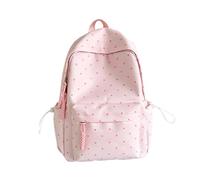 Générique Cute Backpack Dot Prints, Multi Pockets Big Capacity Bookbag | Large Capacity Bookbag for School College Office Hiking Camping Commuting Travel Outdoor Adventure