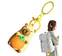 Générique Cute Bag Charms- Portable Key Chains | Mini Purse Charm, Capybara Charms for Bag Accessory, Travel Ornament, Keys Holder Stylish Decorations with Miniature Capybara Pendant Design