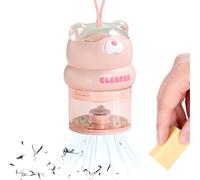 Générique Cute Bear Desktop Vacuum - 500mAh USB Rechargeable, Mini Keyboard Dust, Eraser Crumb Cleaner, Quiet Grooming Tool, Aesthetic Office Decor, Cordless Table | for Students