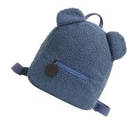 Générique Cute Bear Ear Backpack, Plush Animal Shoulder Bag, Soft Stuffed Kids Schoolbag, Adorable Toddler Travel Pack, Lightweight Cartoon Bag Gift Idea, for School, Daycare, Outings