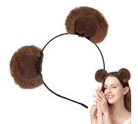Générique Cute Bear Ears Headband - Plush Adjustable Hairband,Cosplay & Parties | Funny Playful Design, Perfect, Birthdays, Themed Events, Photoshoots | Ideal For Kids, Women, Girls & Daily Fun