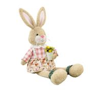Générique Cute Bunny - Rabbit Toy for Cuddling | Adorable Stuffed Animal with Long Legged Design & Plushy Fabric Texture, Holiday Nursery Accents for Home, Bedroom, Living Room and Apartment