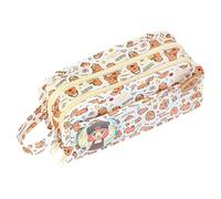 Générique Cute Capybara Pencil Case, Multi Layer Storage Bag, Large Capacity Pen Pouch, Wide Opening Mouth Design, Fun School Supplies Kids, Girls and Boys, School Accessory, 2.76 inches
