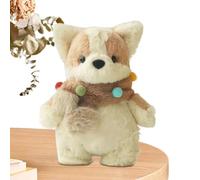 Générique Cute Cartoon Dog Stuffed Toy, 13.78inch Soft Plush Animal Toys, Dog Wear Scarf Pillow Playthings, Kids Toy for Women and Bedtime and Cuddling