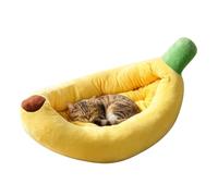 Générique Cute Cat Bed - Pet Banana Shaped Washable Napping Nest