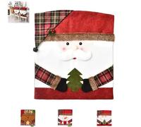Générique Cute Christmas Chair Covers, Christmas Themed Chair Covers, for Room Kitchen Hotel Holiday Party Decoration (#B,1PCS)