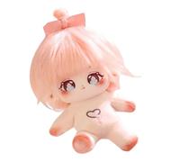 Générique Cute Cotton Doll | Soft Toy Stuffed Little Girl Children Adults Huggable Throw Pillow Collectible Figurine for Study Room, Children's Room
