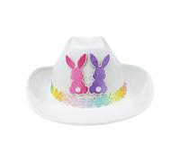 Générique Cute Cowgirl Hat, Bunny Ear Easter Cowboy, Medium Size Hat with Non-Woven Material, Kids Costume Accessory, Party Hats with Fun Design, Costume Hats for Celebration and Carnival
