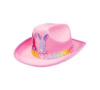 Générique Cute Cowgirl Hat, Bunny Ear Easter Cowboy, Medium Size Hat with Non-Woven Material, Kids Costume Accessory, Party Hats with Fun Design, Costume Hats for Celebration and Carnival