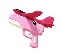 Générique Cute Dinosaur Foam Glider Airplane Launchers Toy, Airplane Guns Launchers Toy for Outdoor Backyard Yard Garden Park