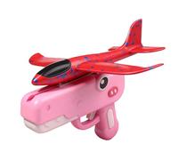 Générique Cute Dinosaur Shape Foam Glider Airplane Launchers Toy, Airplane Guns Launchers Toy for Boys Girls
