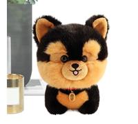 Générique Cute Dog Plush Toy - PP Cotton 20x10x5cm 120g Yorkshire Chow Style Stuffed Animal Single Piece Smiling Doll Gift - Cartoon Home Decor - Soft Companion Toy