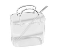 Générique Cute Glass Coffee Cup, 770ml Tote Bag Shape Novelty Drinking Glass, Large Capacity Fun Beverage Mug for Milk Juice Tea Water, Decorative Glassware for Home Office Present for Men Women Kids