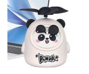 Générique Cute Handheld Fan, Small Portable Desktop Fan, 2.68x2.6x2.91 Inches Panda Shape USB Charging, Whisper-Quiet Breeze, Electric Cooling Device for, Travel and Hot Weather