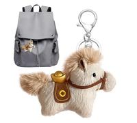 Générique Cute Keychain - 4 Inch Plush Souvenir Pendant, Stuffed Animal Purse Charm for Women, Men Girls Couples Adorable Travel Backpack, Daily Carry Accessory for Home | Party Work Classroom