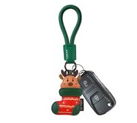 Générique Cute Keychain - Two Pieces Reindeer Charm Ornaments, Festive Holiday Tree Accent, Adorable Accessory For Wallet Purse Backpack, Women Men Youth Child Friend Gift, Enamel Metal Alloy Design