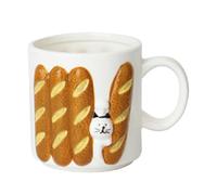 Générique Cute Mug - Japanese Relief Ceramic Hot Coffee Cups,Household Beer Mug | For Juice Beer Dining Room Teachers Students Attractive Bread Form 200mlHotel Collectors Birthday Holiday Gathering