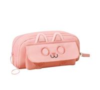 Générique Cute Pencil Bag Zippered Storage Pouch, Desk Organizer | Girls Pencil Box Stationery Box Eraser Sharpener Sticky Notes Cute Desk Organizer Marker Pouch For School Office Travel Ar
