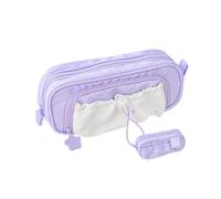 Générique Cute Pencil Case, Counting Stars Pencil Case Big Capacity, Cute Pouch Holder Drawstring Pen Case (Purple)