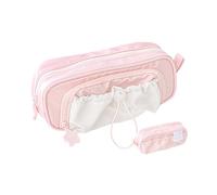 Générique Cute Pencil Case, Counting Stars Pencil Case Big Capacity, Cute Pouch Holder Drawstring Pen Case (Pink)