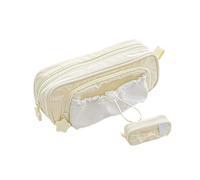 Générique Cute Pencil Case, Counting Stars Pencil Case Big Capacity, Cute Pouch Holder Drawstring Pen Case (Yellow)